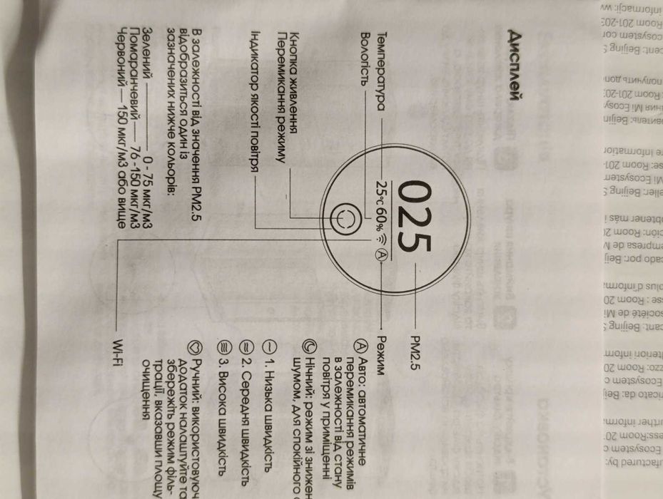 Очищувач повітря Mi Air Purifier 3H AC-M6-Sc