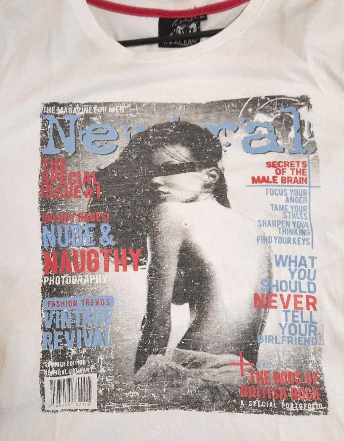 T-Shirt, koszulka, tee – Newtral, Motyw Magazyn dla mężczyzn, Germany