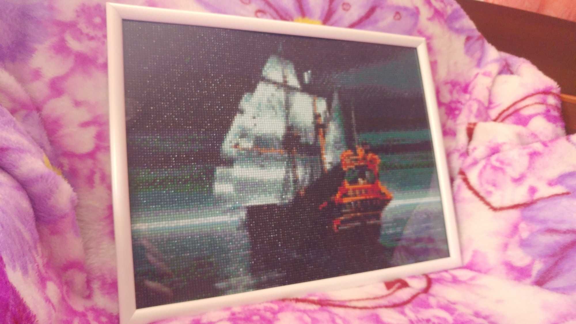 Картина з алмазної мозаїки "Піратський корабель"