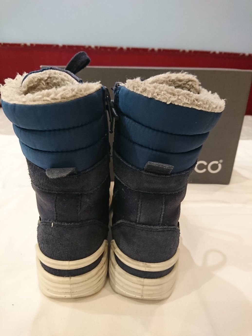 Черевики, чоботи зимові, ботинки высокие, зимние Ecco р. 34