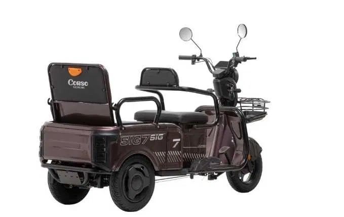 Електроскутер CORSO SIG7 1200W 72V/23AH Трицикл, Безкоштовна доставка!