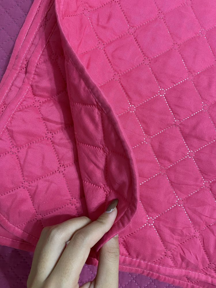 Colcha cor de rosa