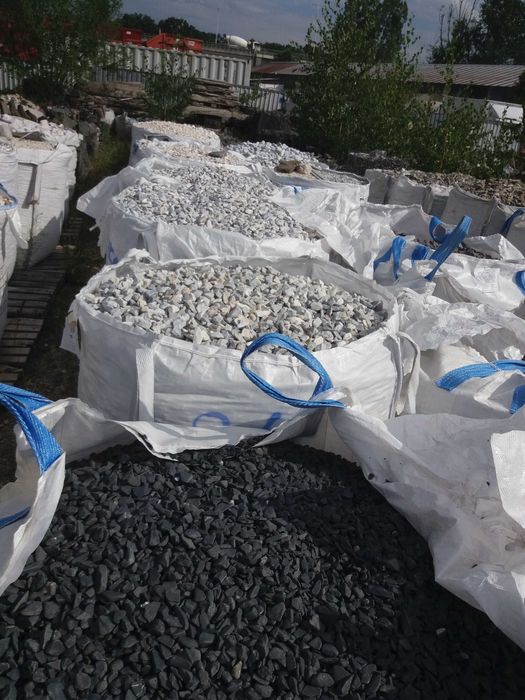 Otoczaki/żwiry Białe Czarne Ice Blue Polskie Naturalne  Tona z Dostawą