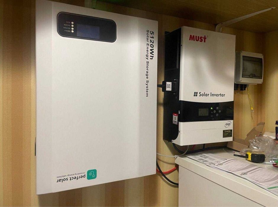 Комплект резервного дивлення Інвертор must 6 kW Акб LiFePo4 5kW