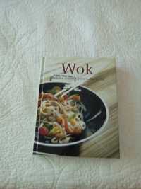 Livro de receitas no wok