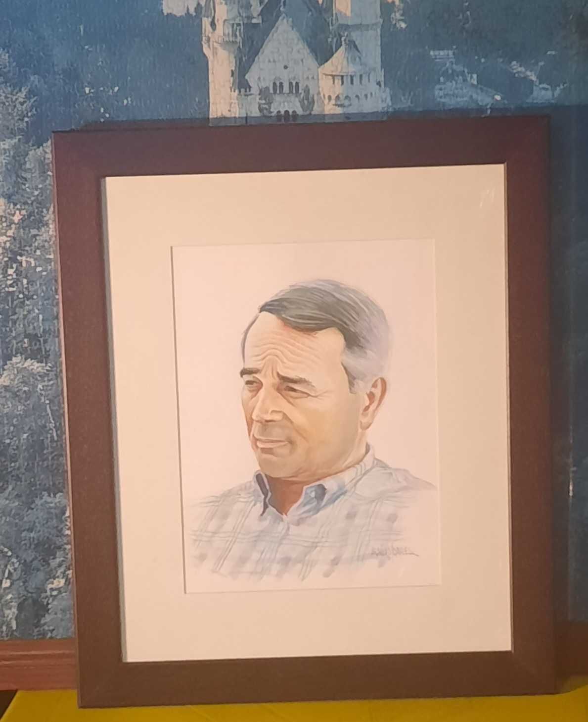 Quadro "Autoretrato" de António Araújo Soares