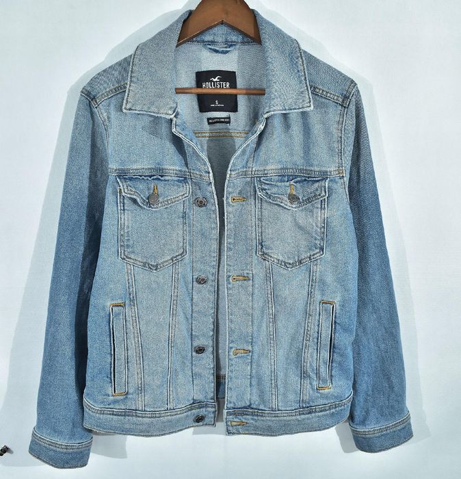Hollister Epic Flex Jeansowa Kurtka Męska Denim Trucker S