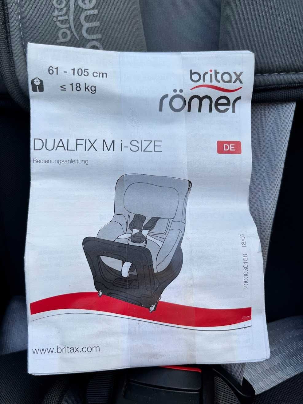 Fotelik obrotowy Britax Romer Dualfix M I-Size Moonlight Blue 0-18 kg