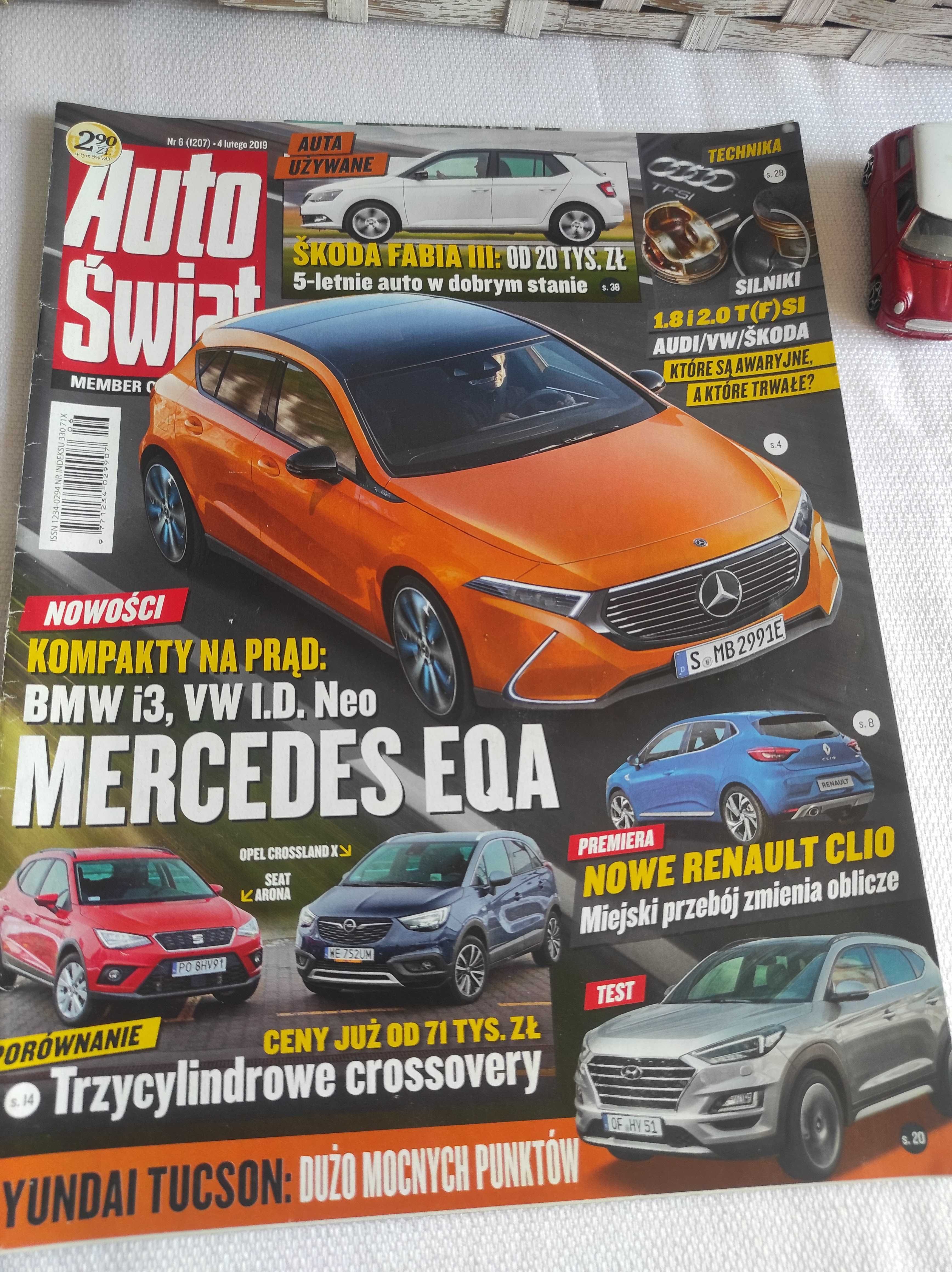Czasopismo Auto Świat WYSZUKAJ POJAZD 6/2019 GTI EQA 718 Musso Fabia