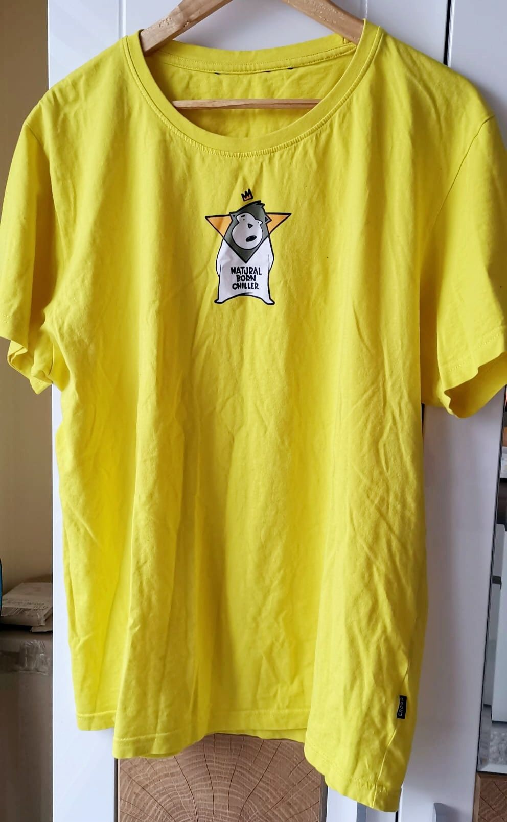 Żółty T-shirt Cropp, XL