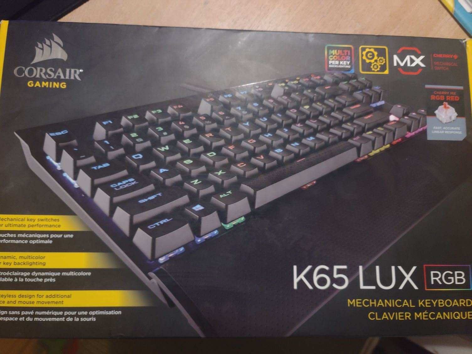 Клавиатура corsair k65 lux rgb