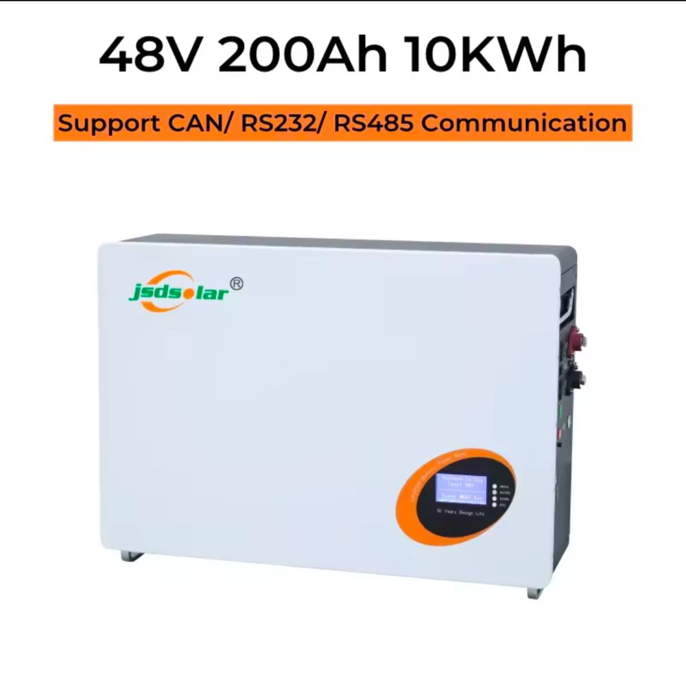 Акумулятори Jsdsolar LiFePo4 48V 200AH 10KWh Аккумулятор батарея