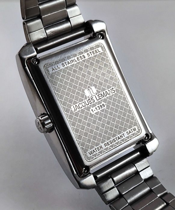 Крупные часы JACQUES LEMANS. Автоподзавод. Оригинал. Новый браслет