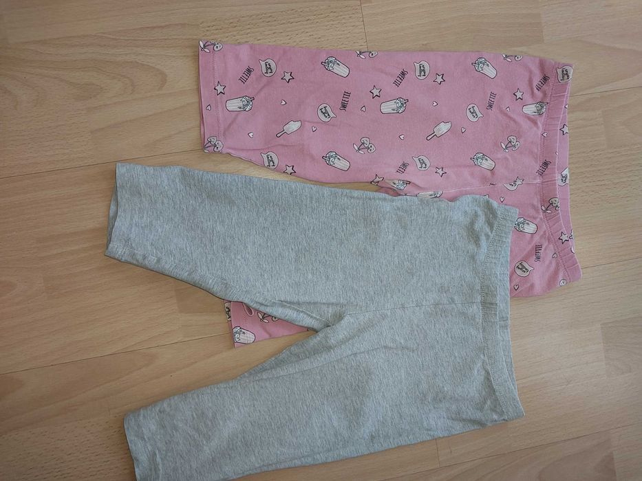 Legginsy krótkie dziewczęce Lupilu 2-pak r.110-116
