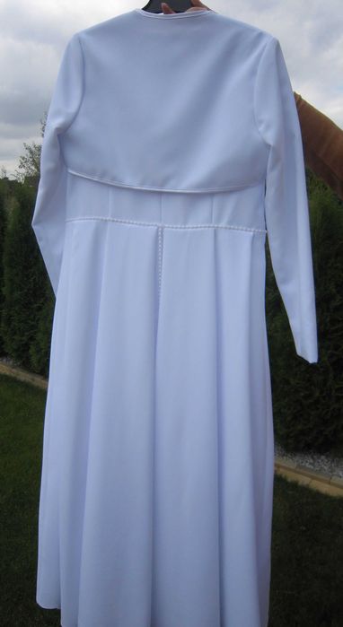 Alba sukienkowa dla dziewczynki z bolerkiem i wiankiem - r. 152