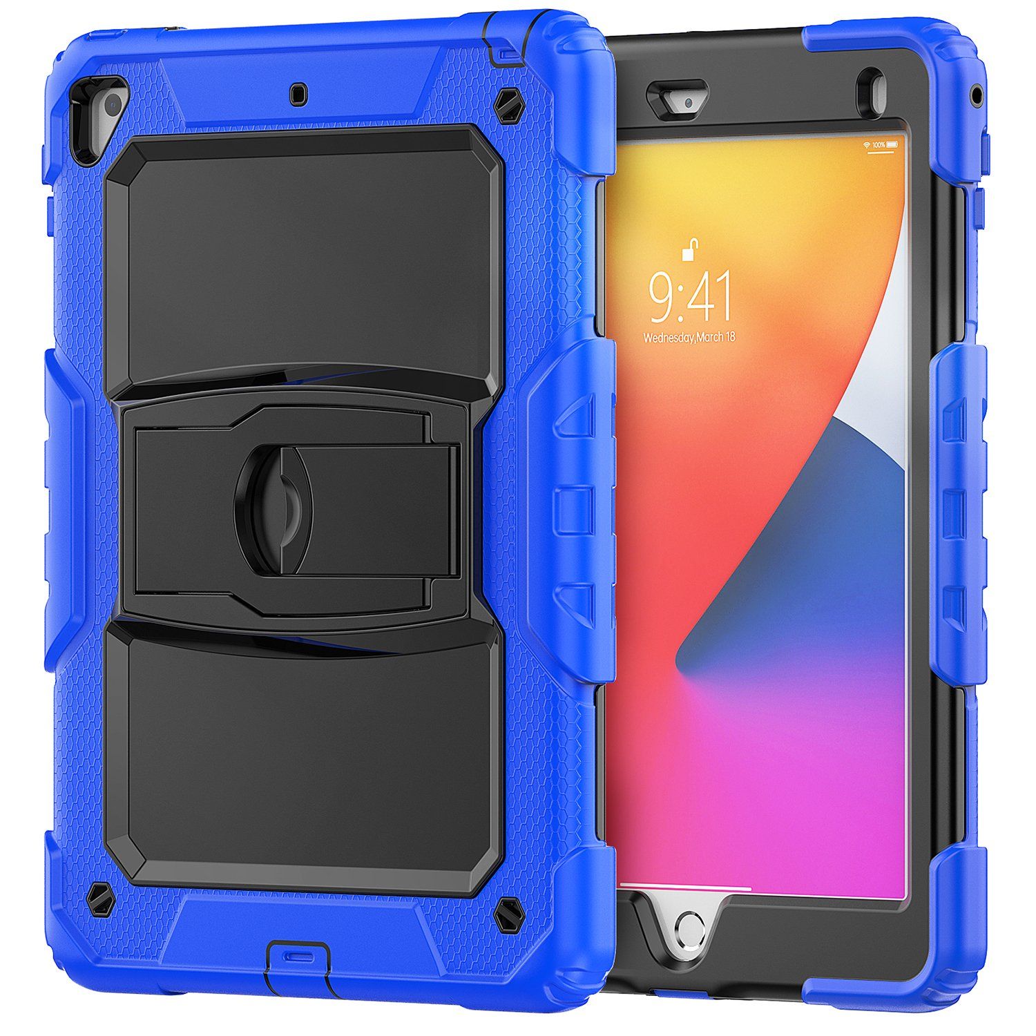 Etui Samsung Galaxy Tab A7 Lite 8,7” z Podstawką i Paskiem Niebieskie