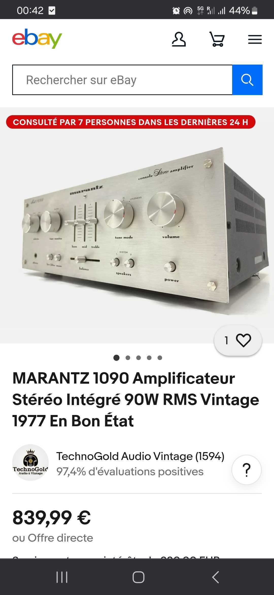 Aparelhagem MARANTZ do ano 1978 em bom estado