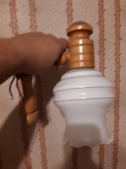 żyrandol lampa plafon do przedpokoju z drzewa PRL