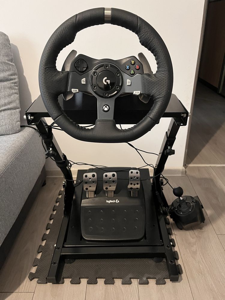 Kierownica logitech G920 z pedalami + shifter + stojak
