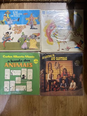 4 discos Jose Barata Moura; Jose Carlos Moniz; Avo Cantigas - anos 80
