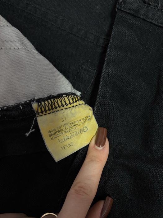 Широкі чорні джинси 31 розмір