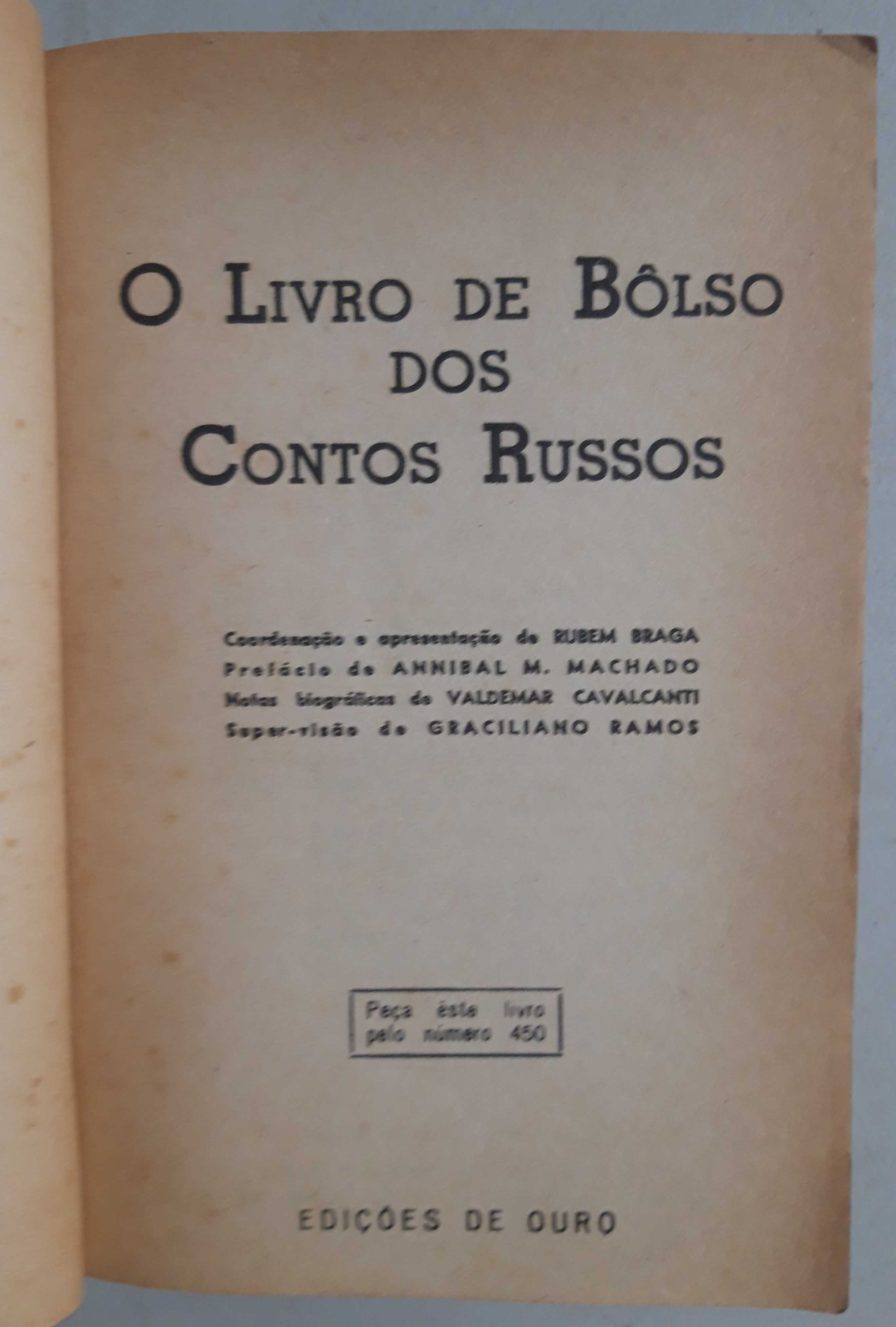 Livro PA-5 - Rubem Braga e Annibal Machado - Contos Russos