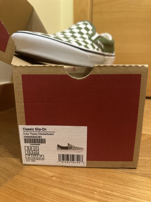 Vans slip-on theory checkerboard