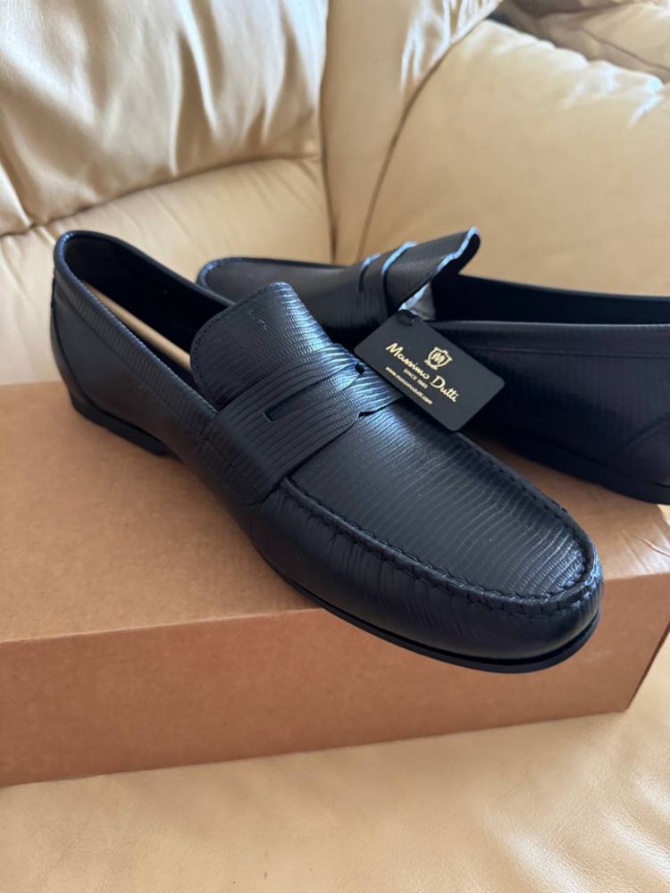 Новые кожаные мокасины Massimo Dutti