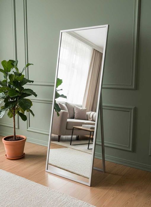 Дзеркало підлогове в рамі / Дзеркало на ніжці / Купити дзеркало