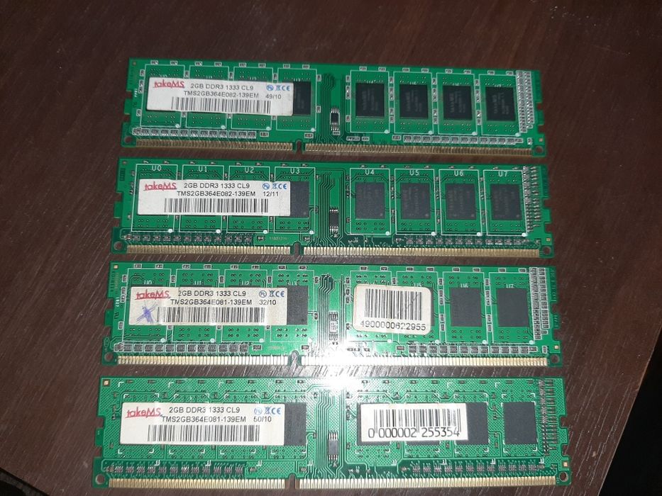 Ddr3 2gb takems ( есть 4 штуки)