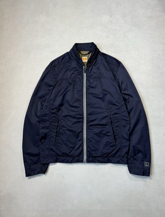 Нейлоновый бомбер Hugo Boss мужской темно синий (оригинал) куртка