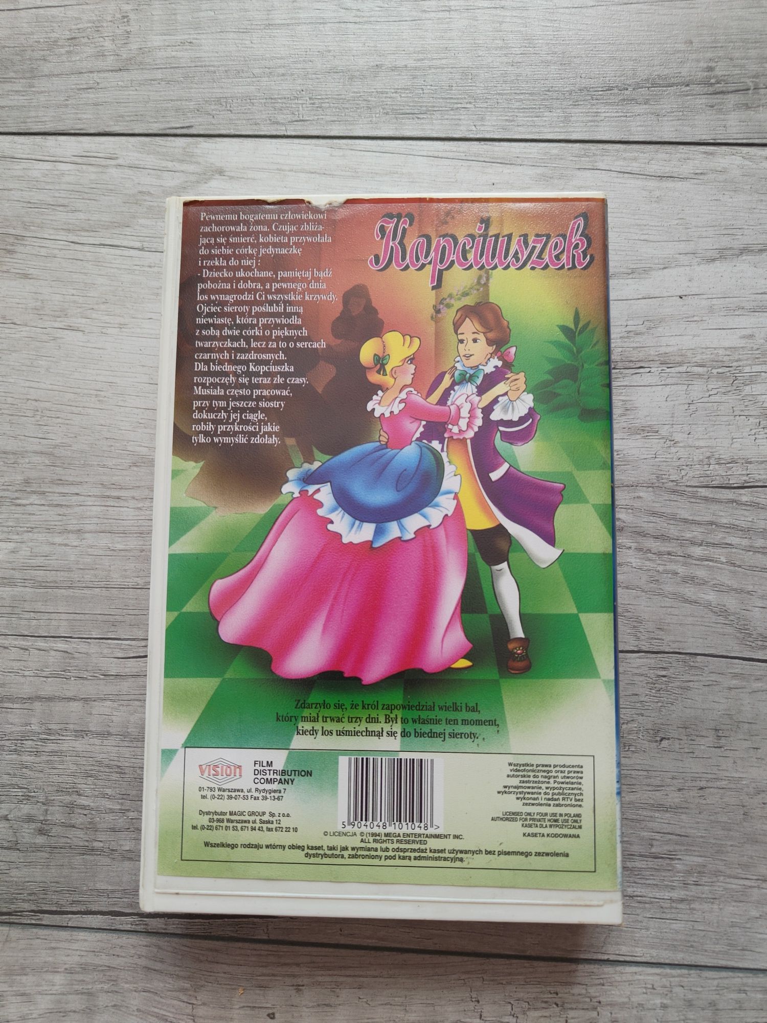 Kaseta VHS Kopciuszek