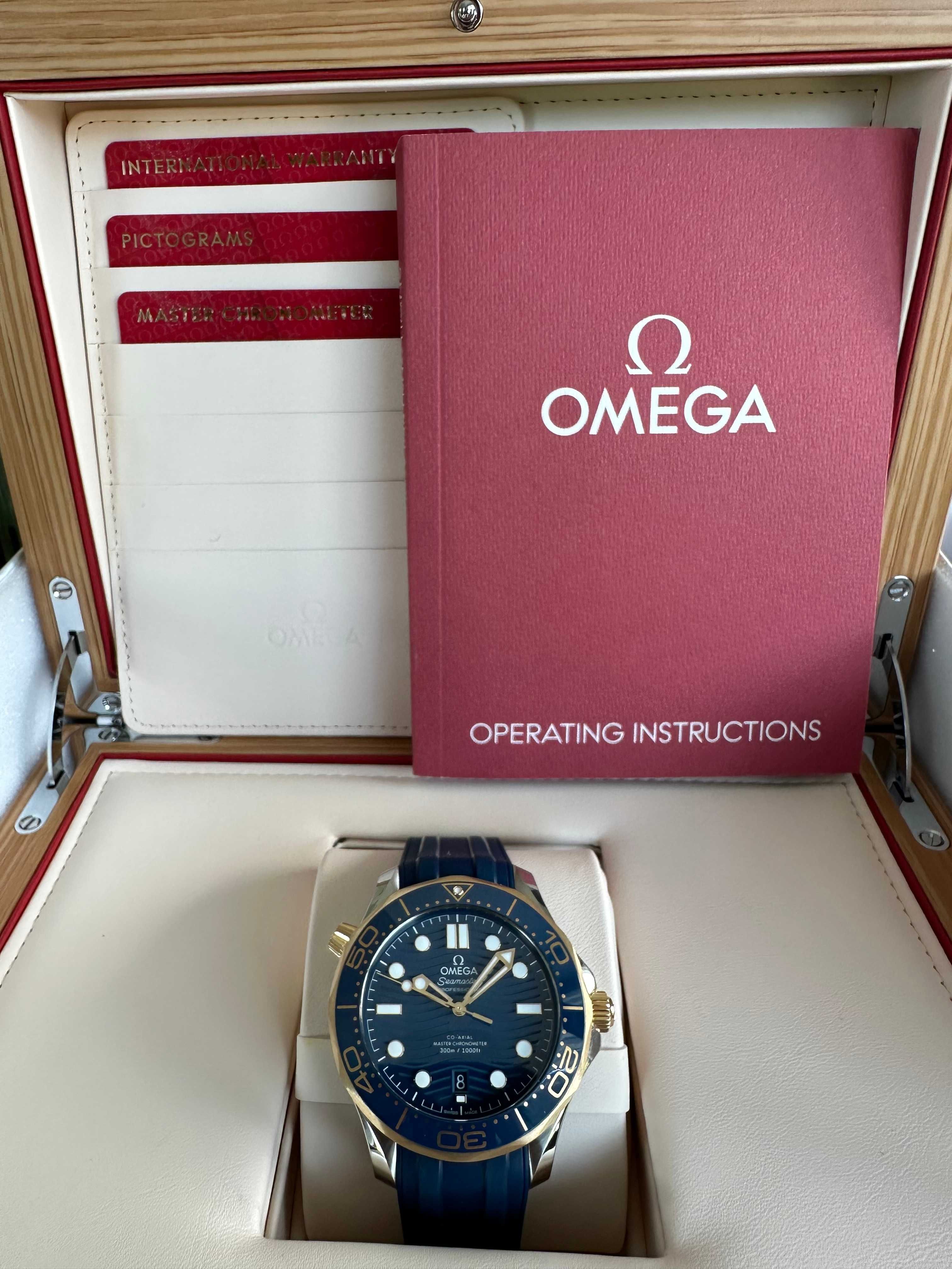 Omega Seamaster Diver 300M Stal Złoto 18K