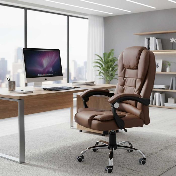 NOWY Fotel Biurowy Ergonomiczny Do Biurka Obrotowy Krzesło Biurowe FV