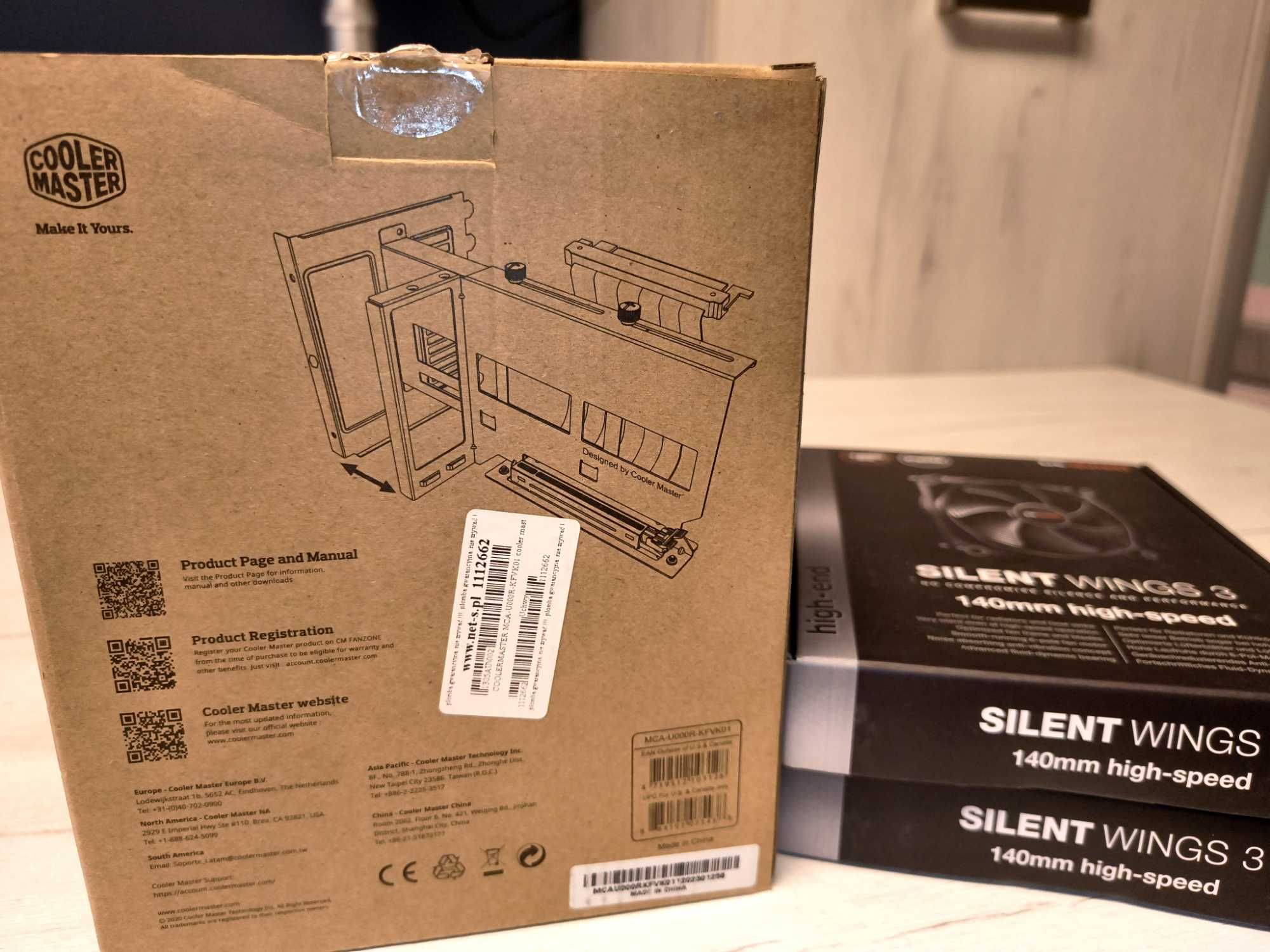 be quiet! Wentylator 140mm BL071 -2 szt + CoolerMaster uchwyt na kartę