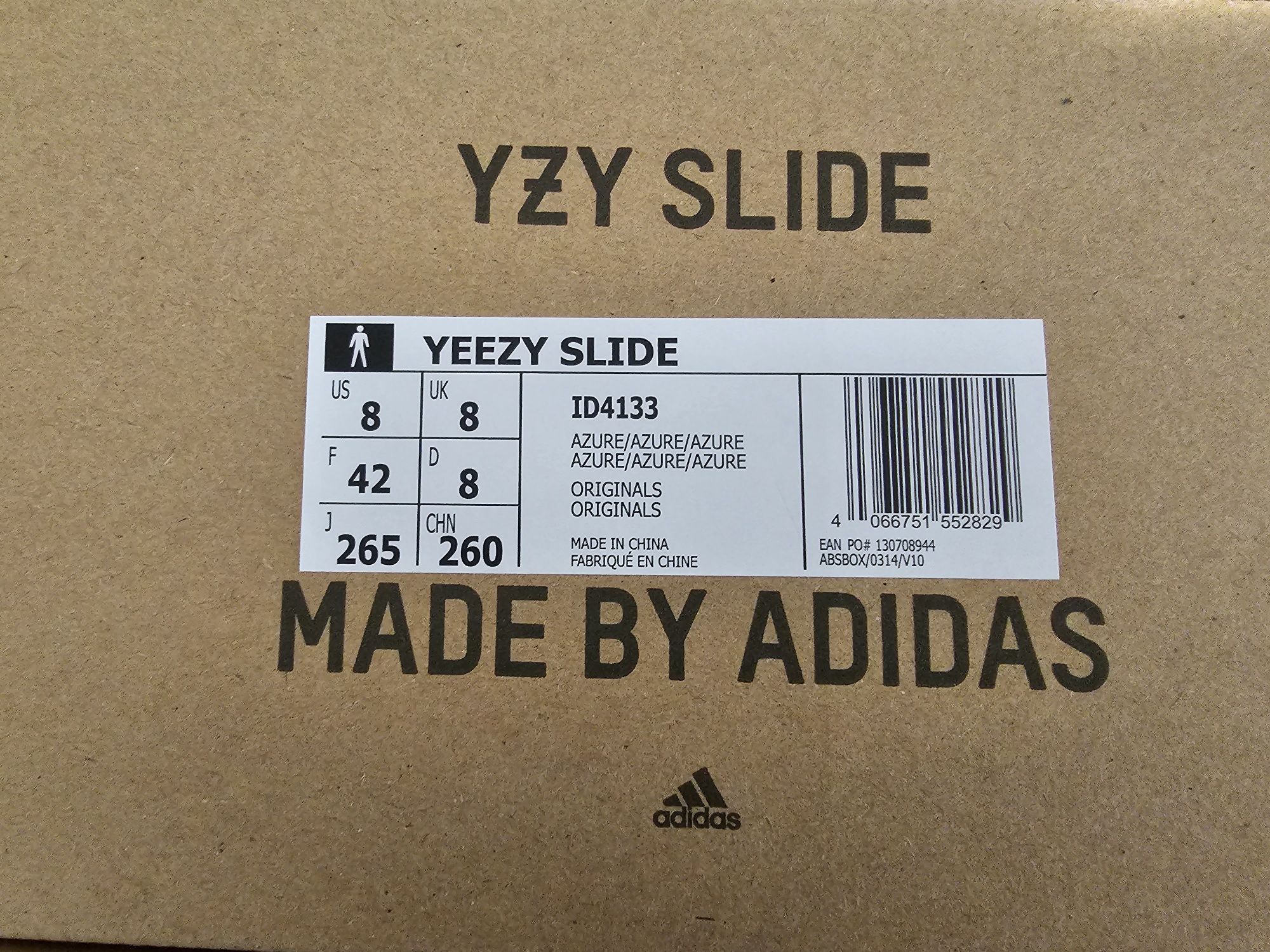 Adidas Yeezy Slide in Azure