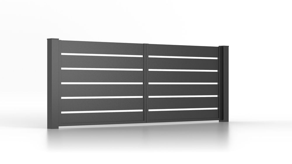 Przęsło aluminiowe segment ogrodzenie panel palisada LINEA  2 x 1,5 m