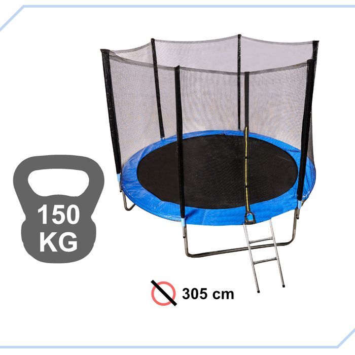 trampolina ogrodowa dla dzieci siatka 305cm 10ft (42kg)
