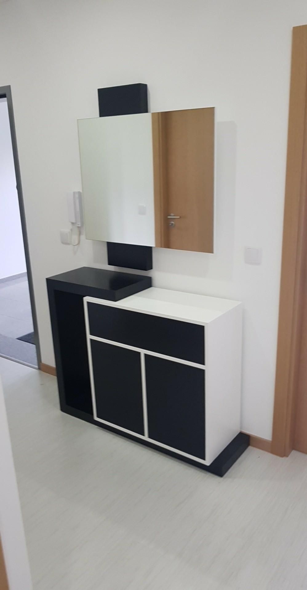 Movel de entrada com espelho