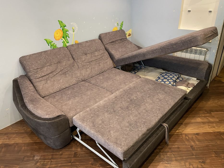 Кутовий диван Техас у графітовому кольорі