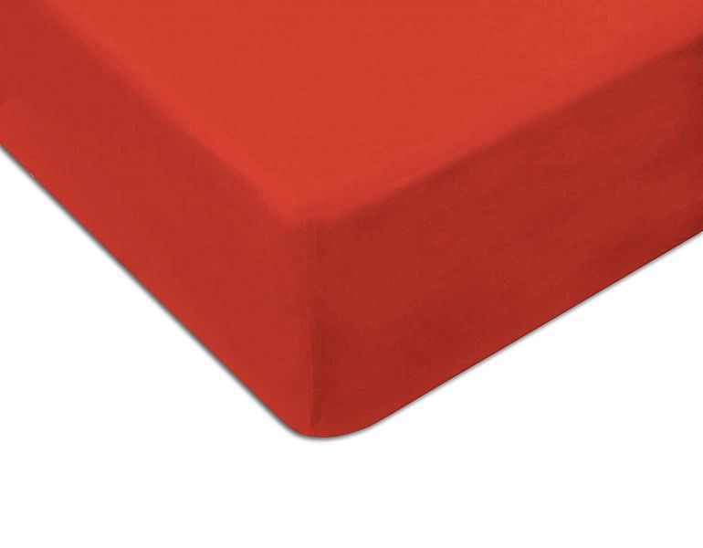 Prześcieradło jersey z gumką 180x200 kolor Czerwony