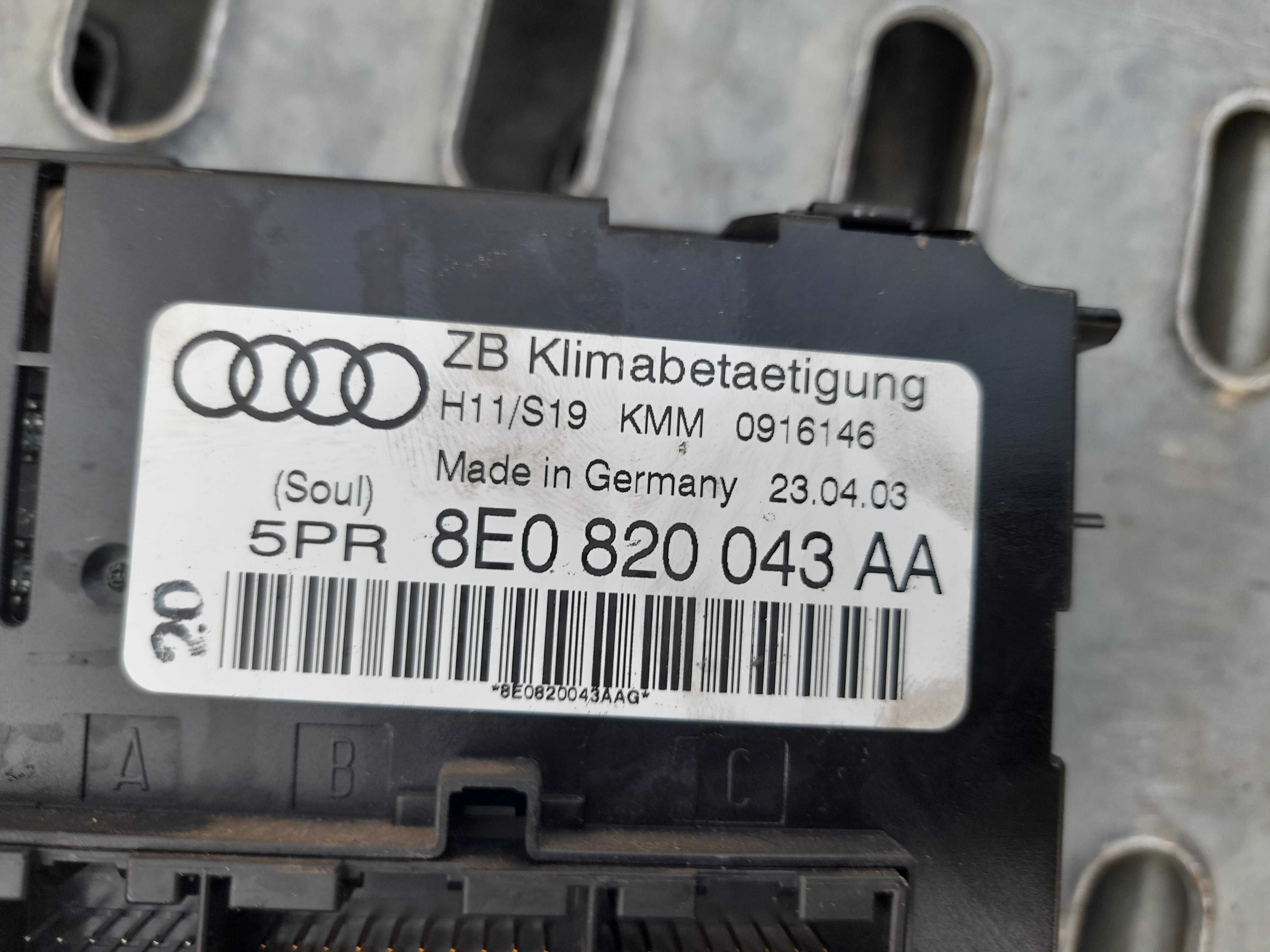 Klimatronik Audi a4 b6 /Climatronic Panel klimatyzacji 8E0,820,043AA