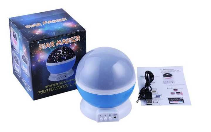 Дитячий Нічник зоряне небо Світильник Ночник звездное StarMaster Акція