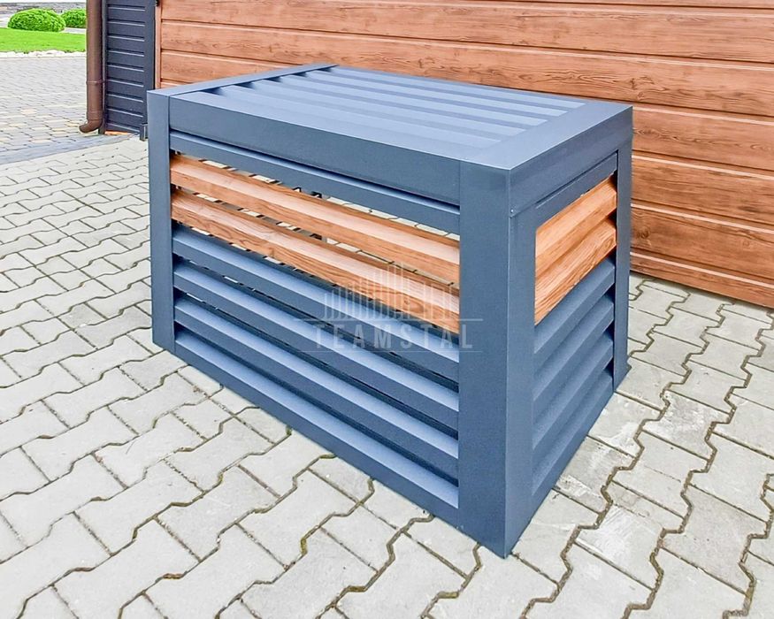 Osłona Klimatyzatora 90x50x70cm Antracyt Zabudowa Klimatyzacji  TS937