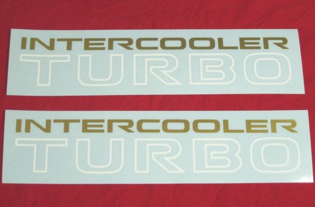 Autocolantes Jipes Mitsubishi Pajero MK1 intercooler TURBO