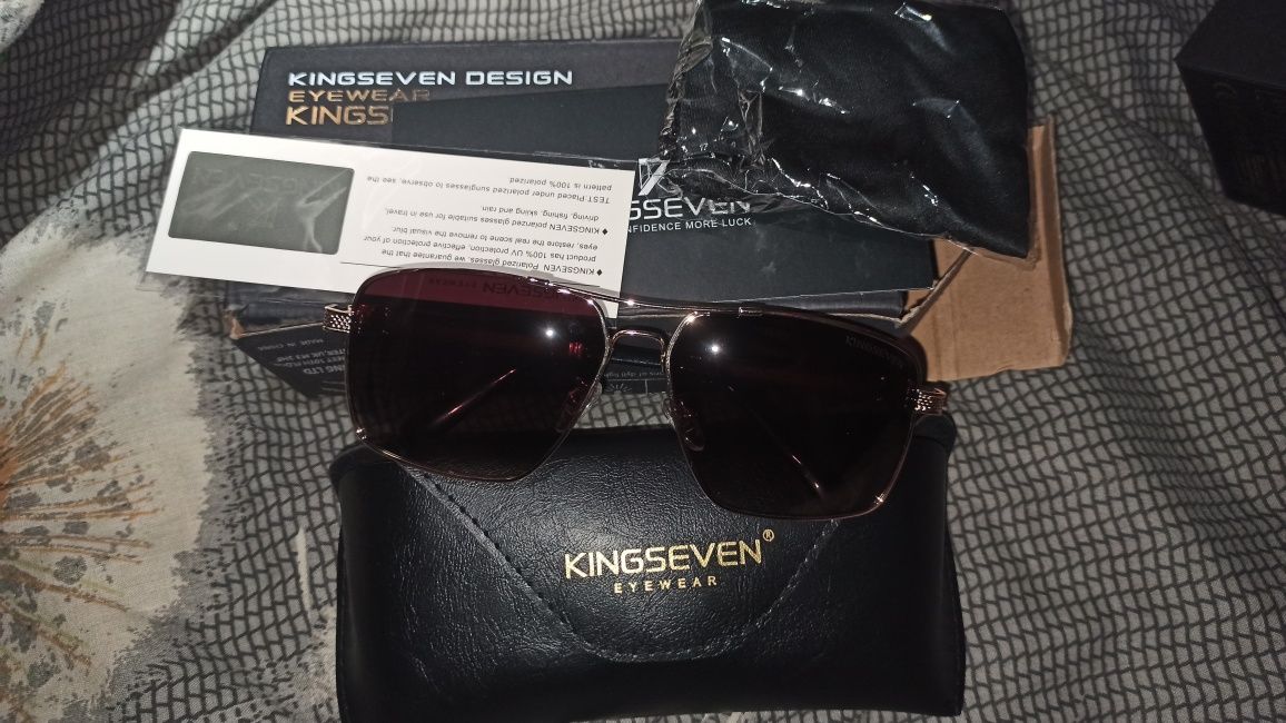 Очки поляризационные KINGSEVEN с кожаным чехлом