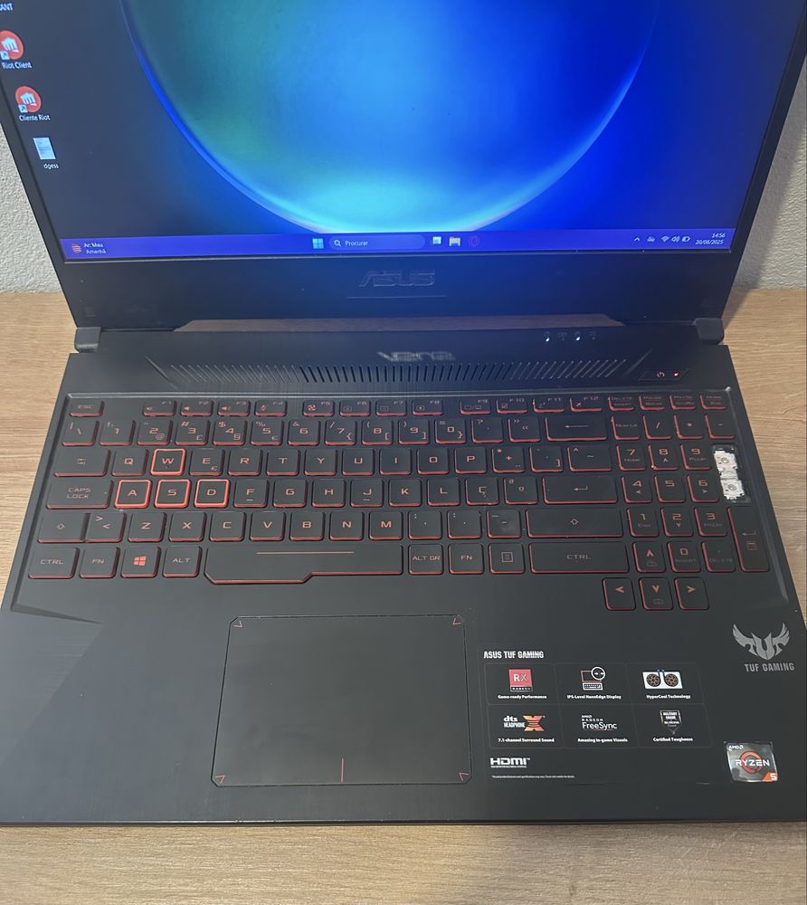 Portátil ASUS tuf Gaming fx505dy