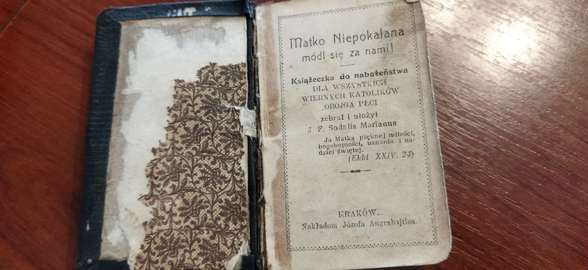 Książka do nabożeństwa 1912 r.
