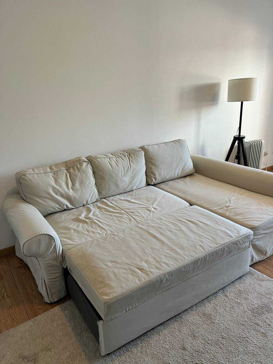 Vendo sofá IKEA EKTORP com chaise longue, extensível
