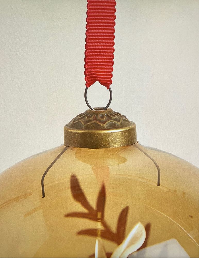 Bola Grande de Natal Borossilicato Folhas Zara Home